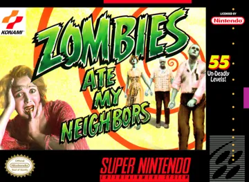 Zombies Ate My Neighbors (USA) box cover front